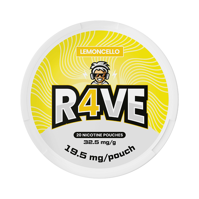 R4VE - Lemoncello Fruit Strong nicotine pouches at Pouchhut NZ