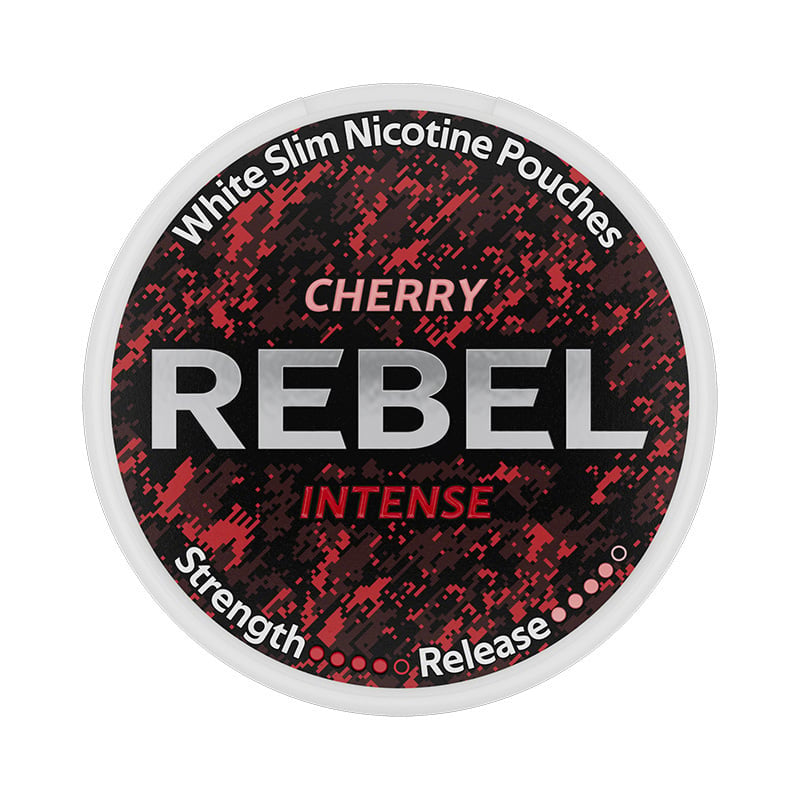 REBEL Cherry Intense nicotine pouches at Pouchhut NZ