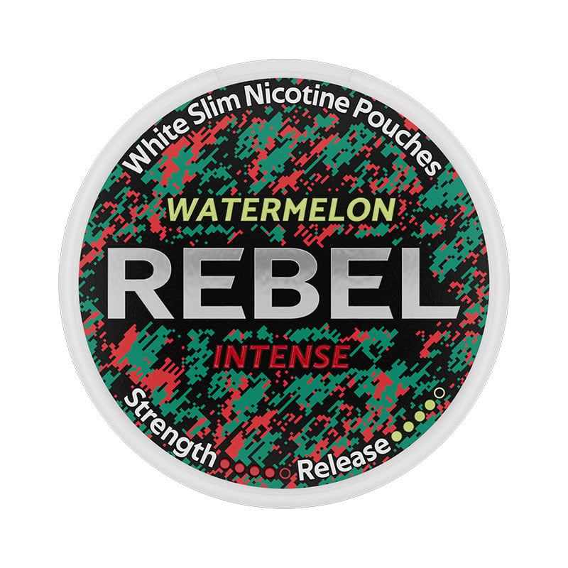 REBEL Watermelon Intense nicotine pouches at Pouchhut NZ