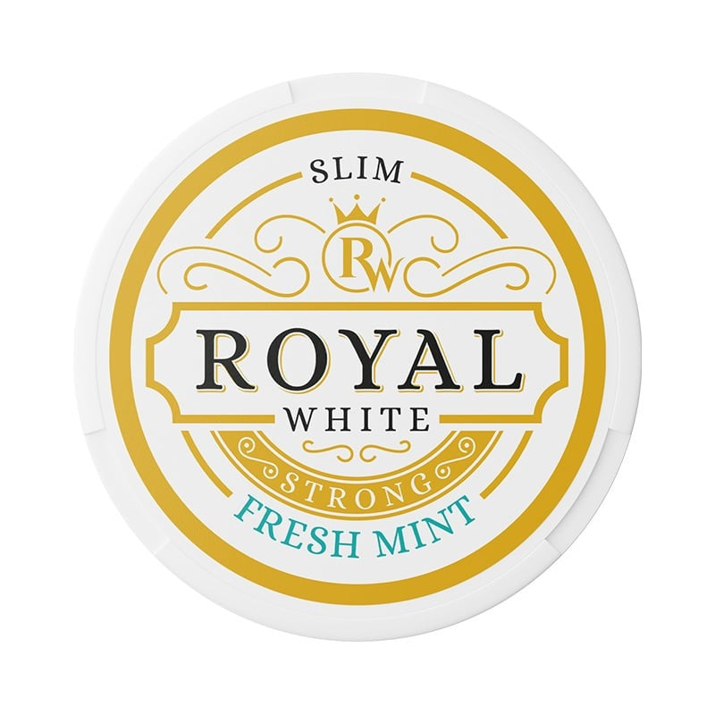 Royal White Fresh Mint Strong nicotine pouches at Pouchhut NZ