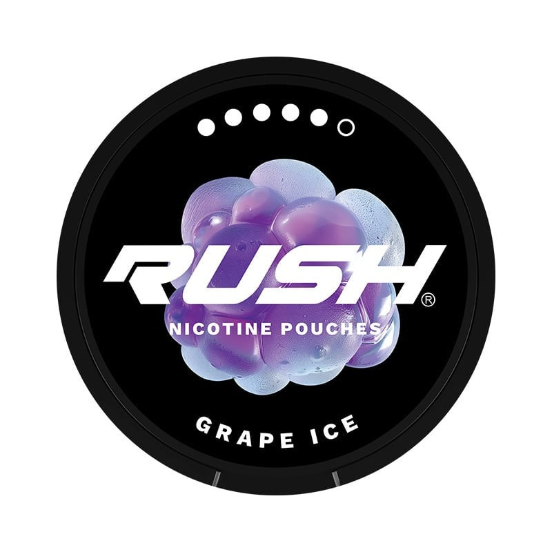 RUSH Grape Ice Extreme nicotine pouches at Pouchhut NZ