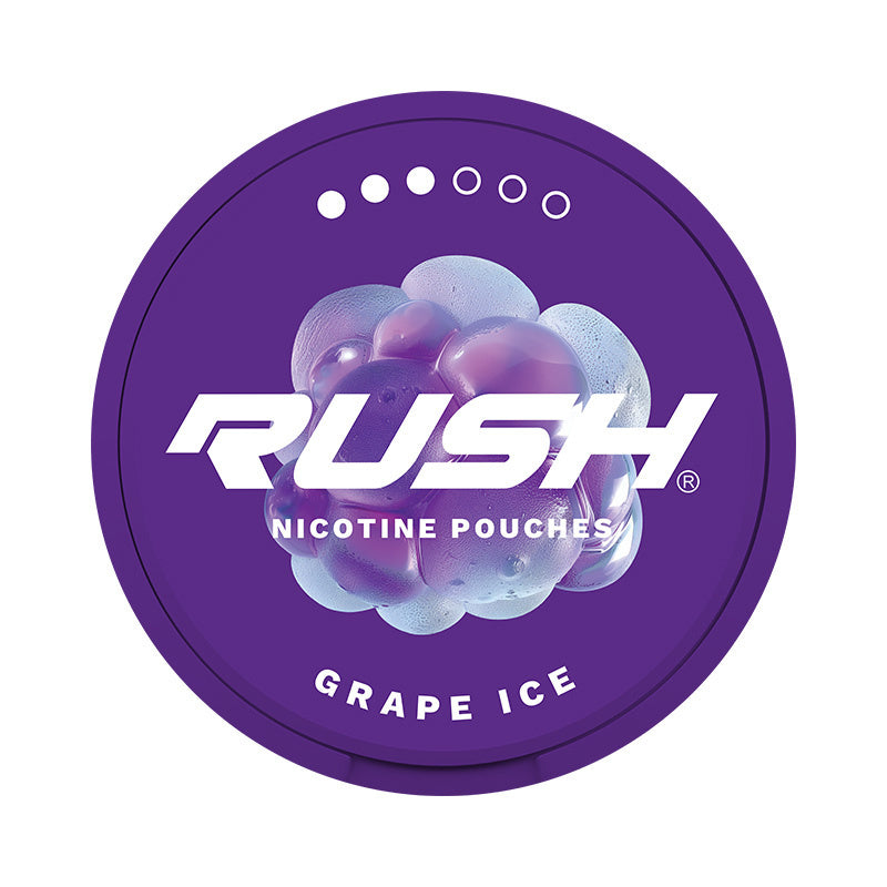 RUSH Grape Ice nicotine pouches at Pouchhut NZ