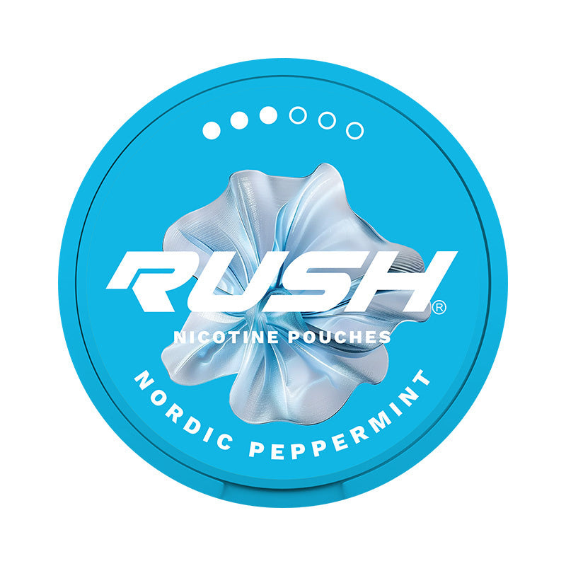 RUSH Nordic Peppermint nicotine pouches at Pouchhut NZ