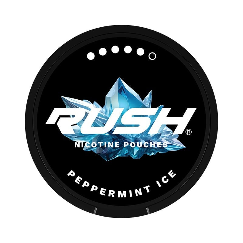 RUSH Peppermint Ice Extreme nicotine pouches at Pouchhut NZ