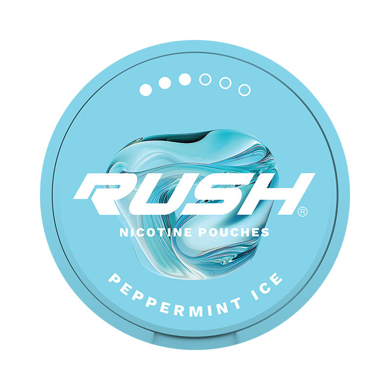 RUSH Peppermint Ice nicotine pouches at Pouchhut NZ