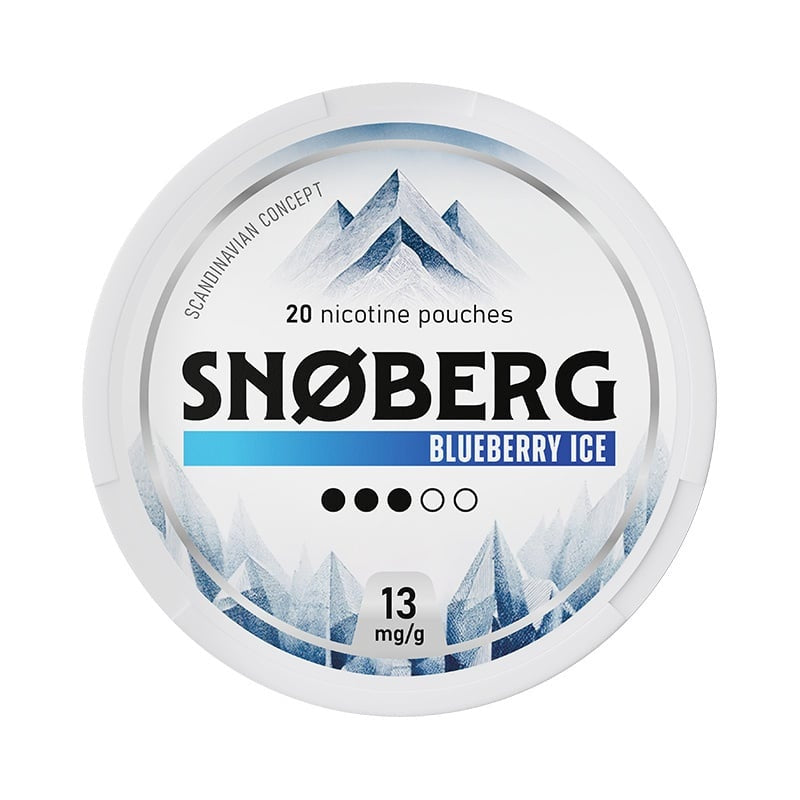 SNOBERG Blueberry Ice Medium nicotine pouches at Pouchhut NZ
