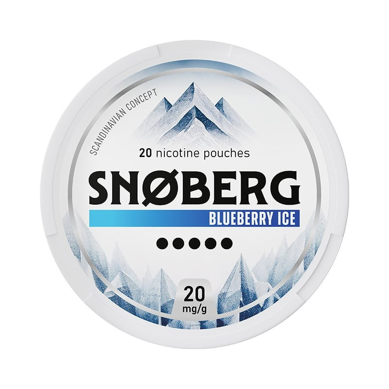 SNOBERG Blueberry Ice Strong nicotine pouches at Pouchhut NZ
