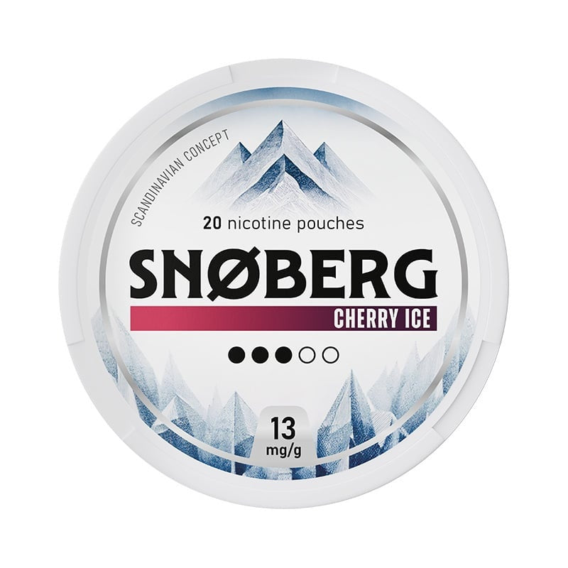 SNOBERG Cherry Ice Medium nicotine pouches at Pouchhut NZ
