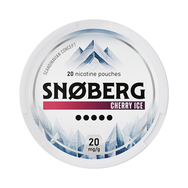 SNOBERG Cherry Ice Strong nicotine pouches at Pouchhut NZ