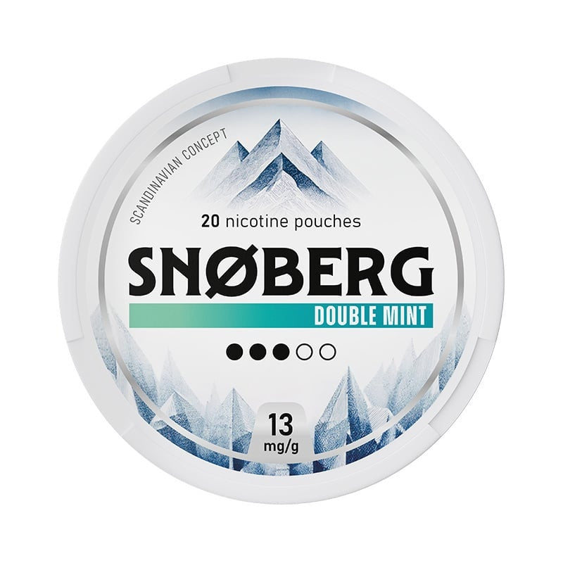 SNOBERG Double Mint Medium nicotine pouches at Pouchhut NZ