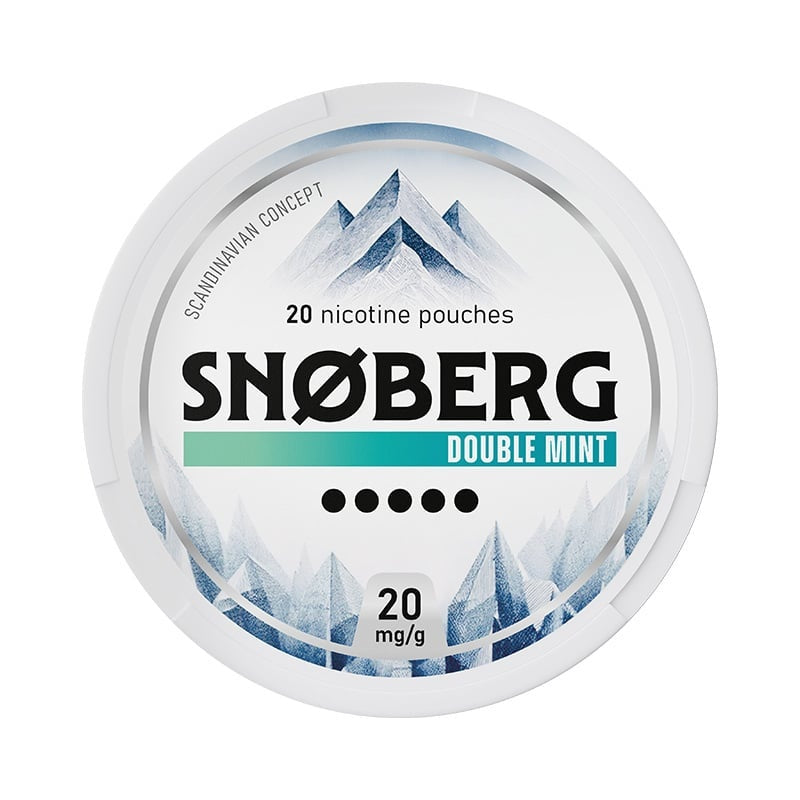 SNOBERG Double Mint Strong nicotine pouches at Pouchhut NZ