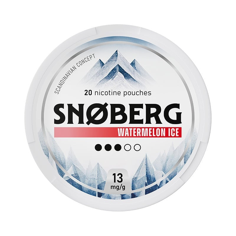 SNOBERG Watermelon Ice nicotine pouches at Pouchhut NZ