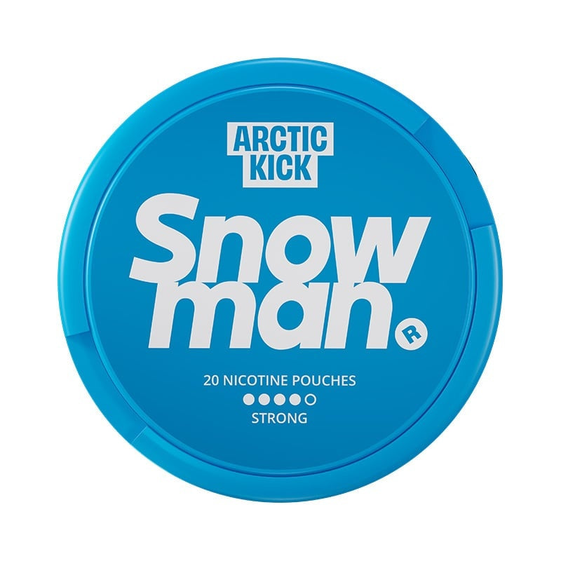 Snowman Arctic Kick Strong nicotine pouches at Pouchhut NZ