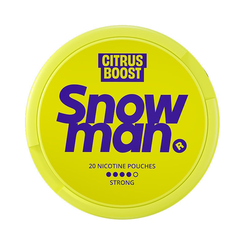 Snowman Citrus Boost Strong nicotine pouches at Pouchhut NZ