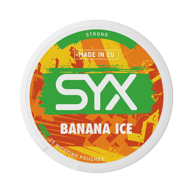 SYX Banana Ice Strong nicotine pouches at Pouchhut NZ