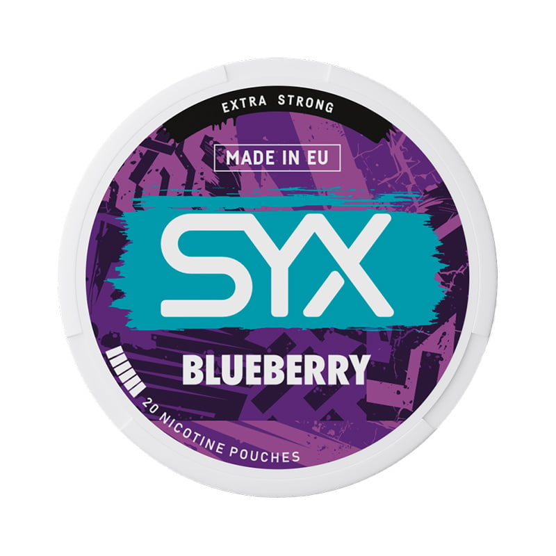 SYX Blueberry Extra Strong nicotine pouches at Pouchhut NZ