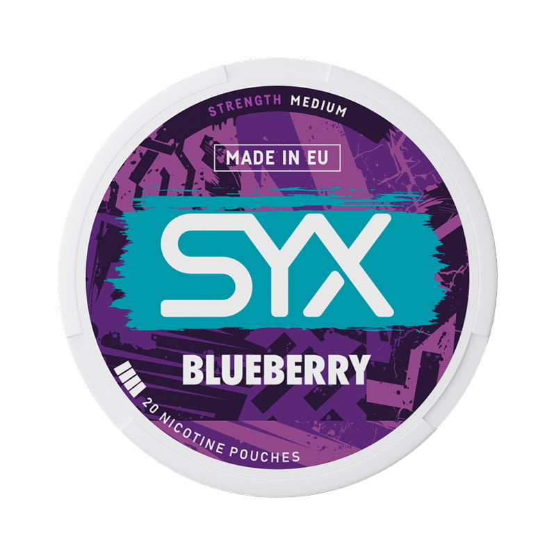 SYX Blueberry Medium nicotine pouches at Pouchhut NZ