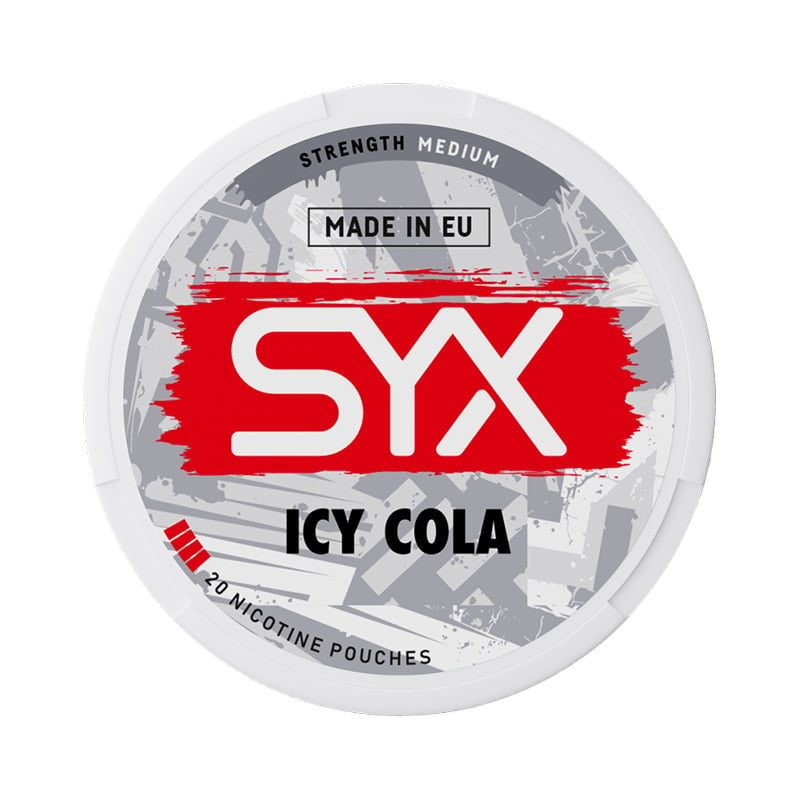 SYX Icy Cola Medium nicotine pouches at Pouchhut NZ