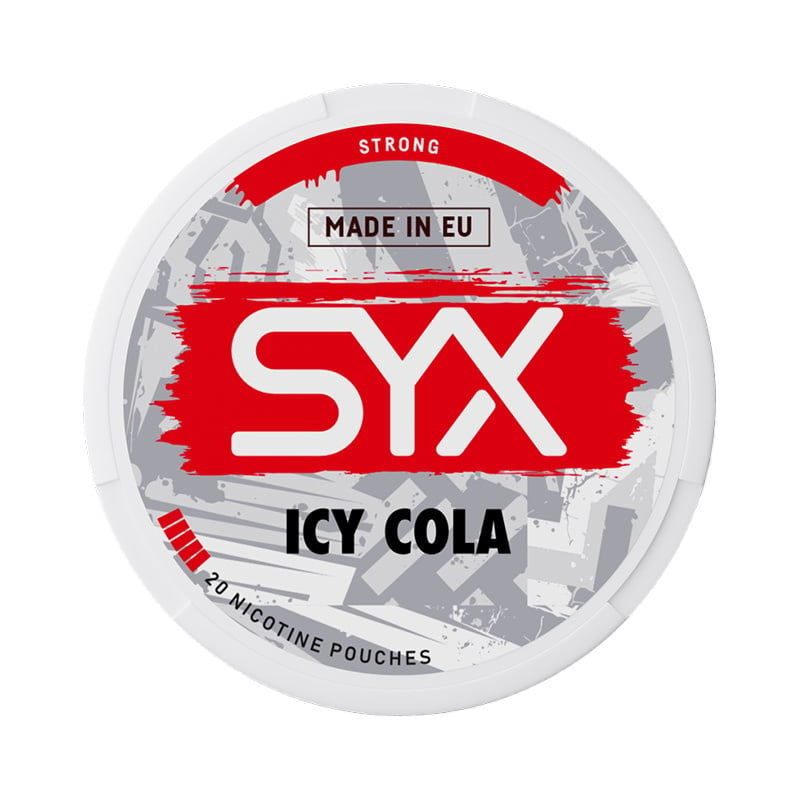SYX Icy Cola Strong nicotine pouches at Pouchhut NZ
