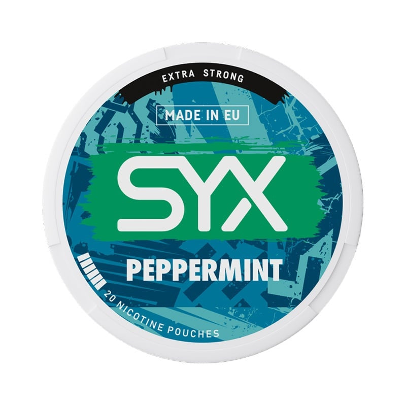 SYX Peppermint Extra Strong nicotine pouches at Pouchhut NZ