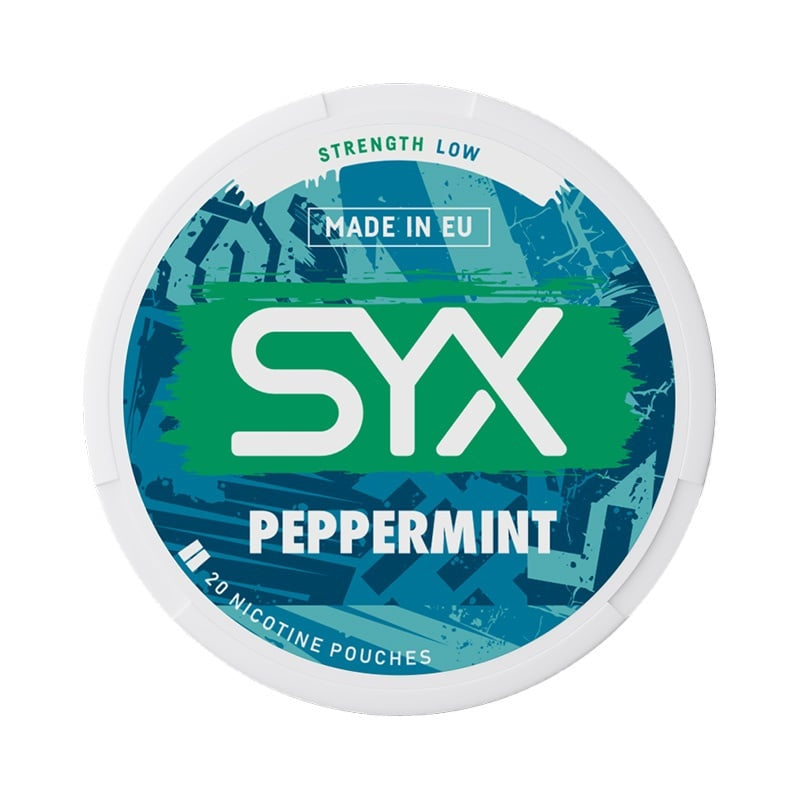 SYX Peppermint Low | Premium Nicotinezakjes nicotine pouches at Pouchhut NZ