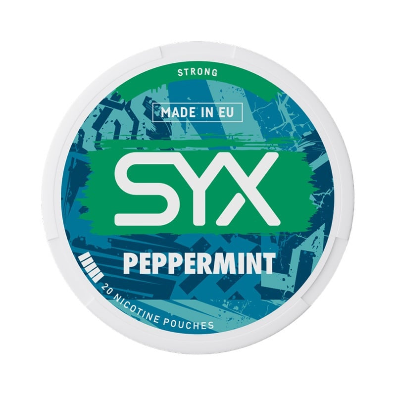 SYX Peppermint Strong nicotine pouches at Pouchhut NZ