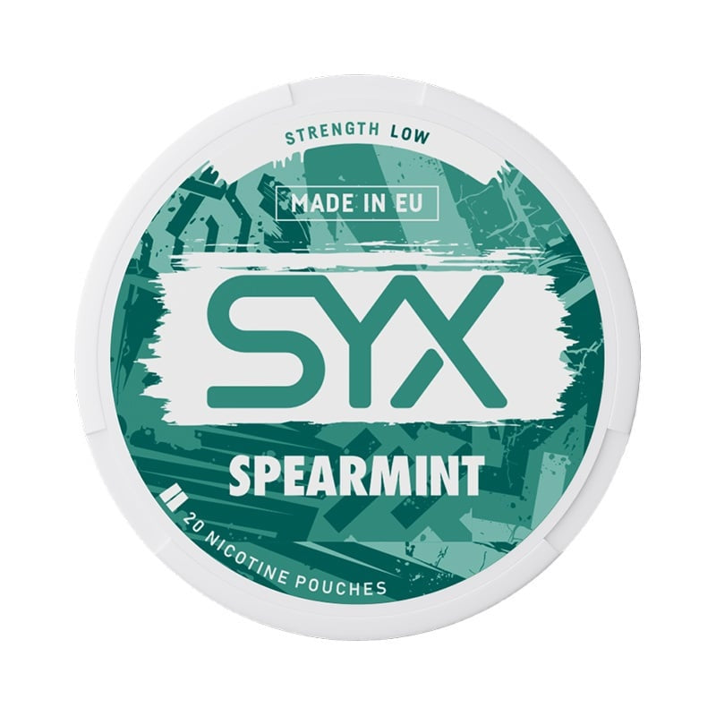 SYX Spearmint Low | Premium Nicotinezakjes nicotine pouches at Pouchhut NZ
