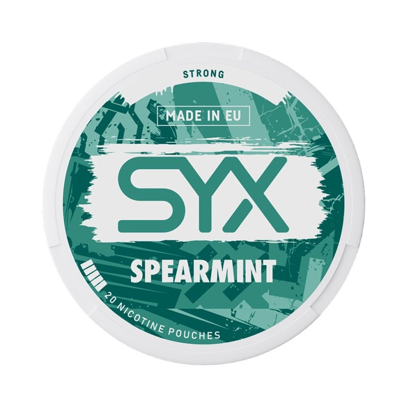 SYX Spearmint Strong nicotine pouches at Pouchhut NZ