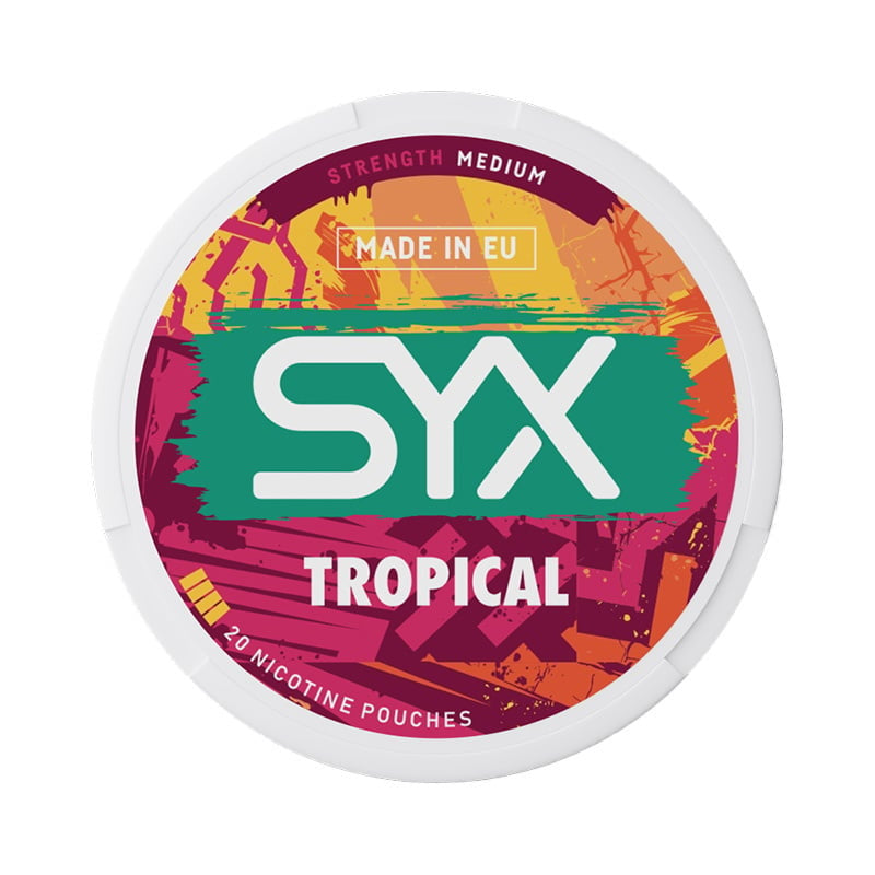 SYX Tropical Medium nicotine pouches at Pouchhut NZ