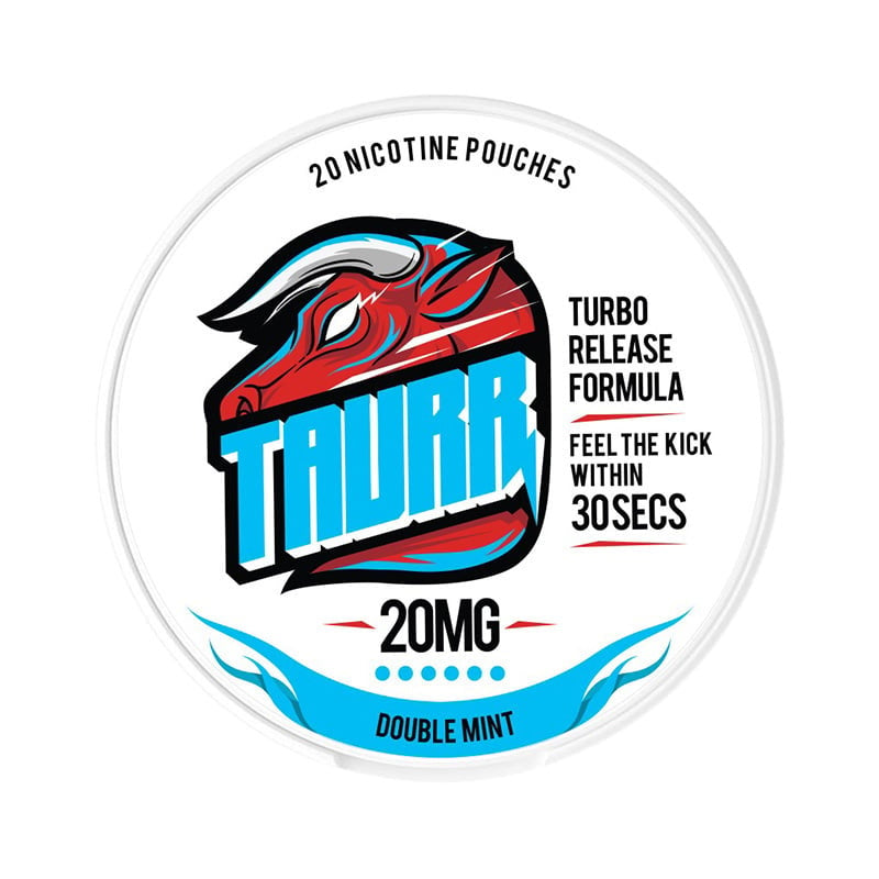TAURR Double Mint Extra Strong nicotine pouches at Pouchhut NZ