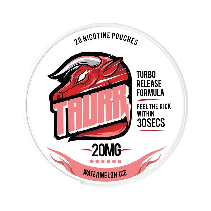 TAURR Watermelon Ice Extra Strong nicotine pouches at Pouchhut NZ