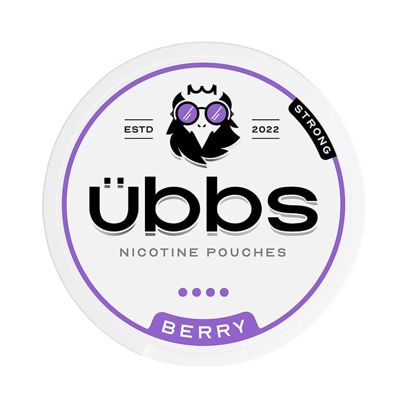 UBBS Berry Strong nicotine pouches at Pouchhut NZ