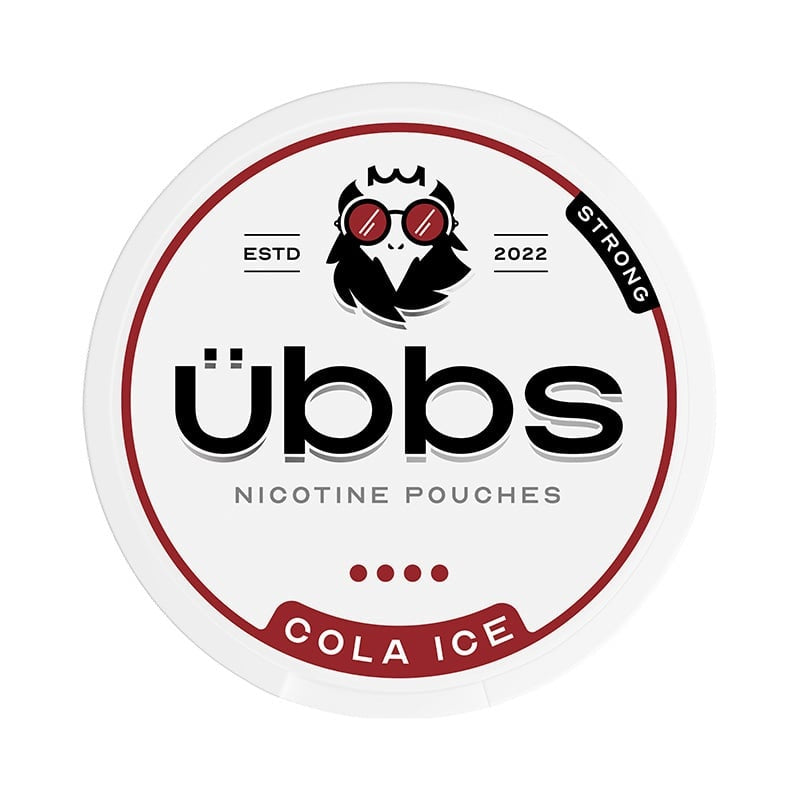 UBBS Cola Ice Strong nicotine pouches at Pouchhut NZ