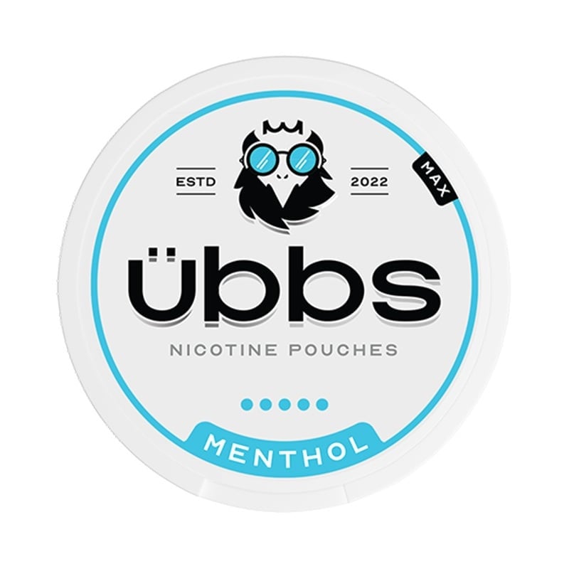 UBBS Menthol Max nicotine pouches at Pouchhut NZ