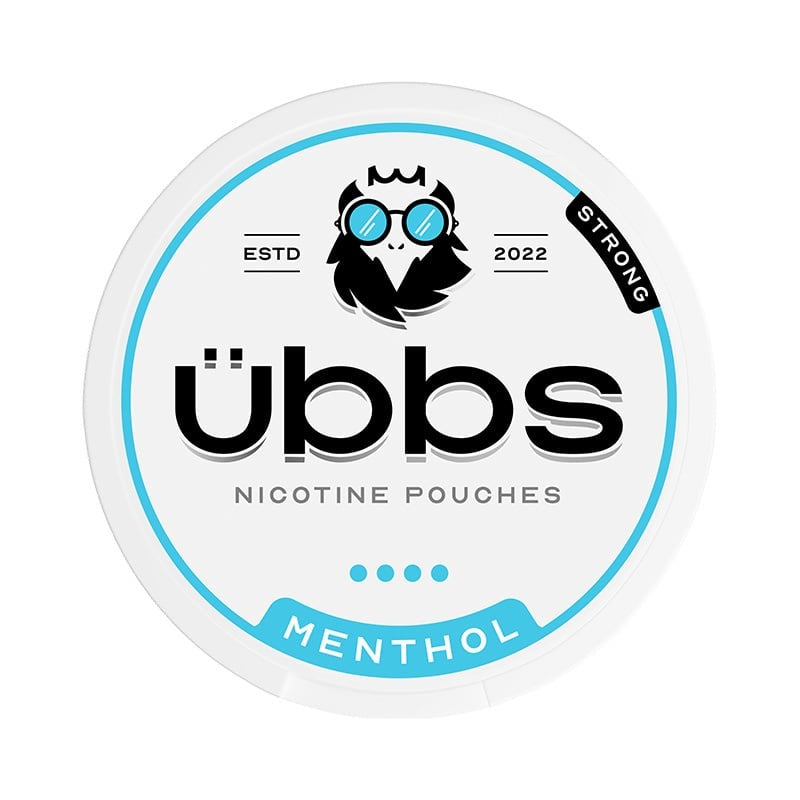UBBS Menthol Strong nicotine pouches at Pouchhut NZ