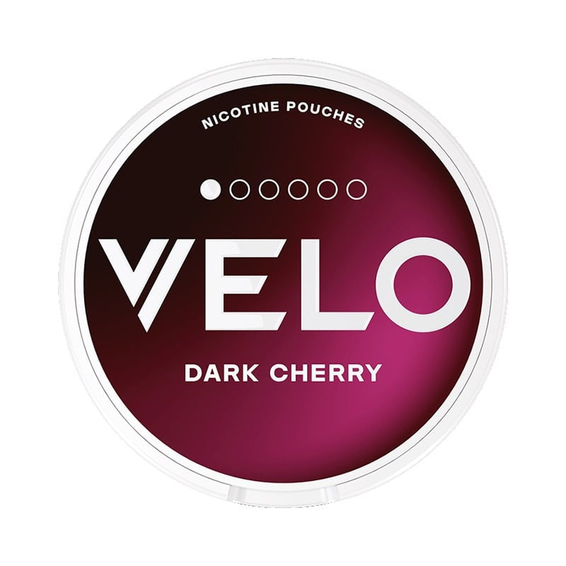 VELO Dark Cherry Mini nicotine pouches at Pouchhut NZ