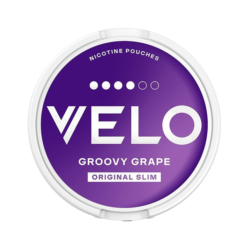 VELO Groovy Grape nicotine pouches at Pouchhut NZ