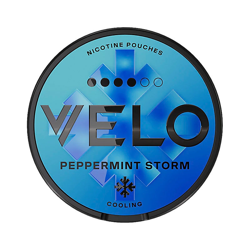 VELO Peppermint Storm nicotine pouches at Pouchhut NZ
