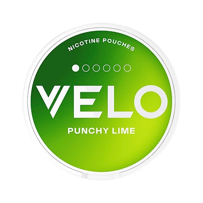 VELO Punchy Lime Mini nicotine pouches at Pouchhut NZ