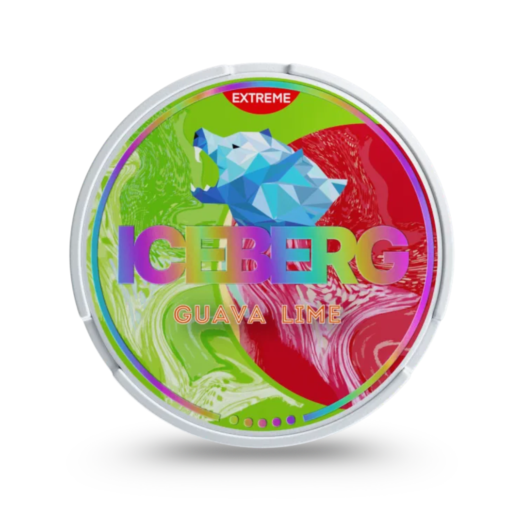 ICEBERG Extreme Guava Lime nicotine pouches at Pouchhut NZ