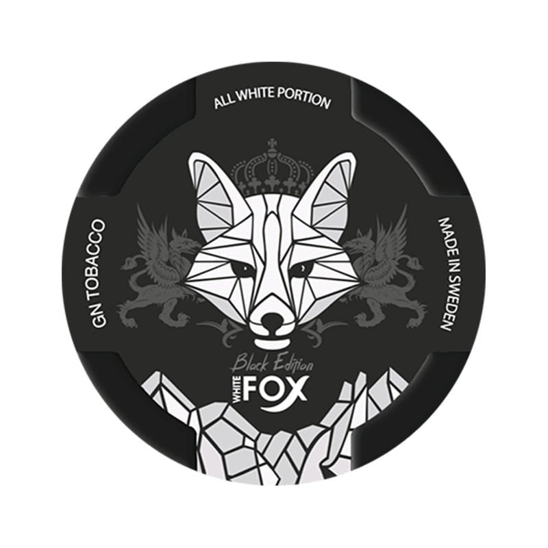 White Fox Black Edition nicotine pouches at Pouchhut NZ