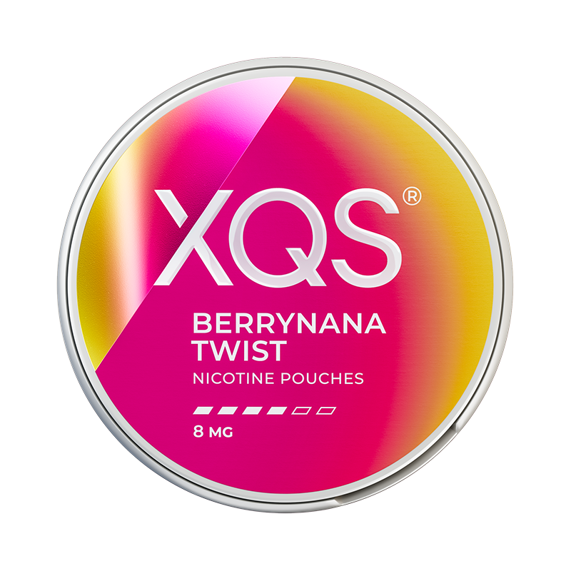 XQS Berrynana Twist nicotine pouches at Pouchhut NZ