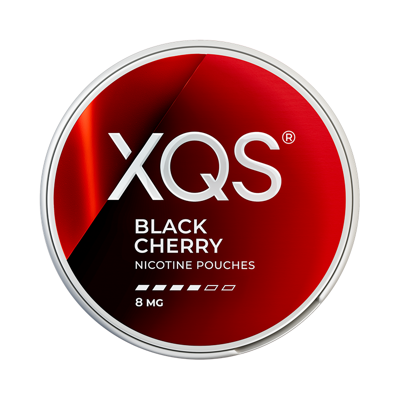 XQS Black Cherry nicotine pouches at Pouchhut NZ