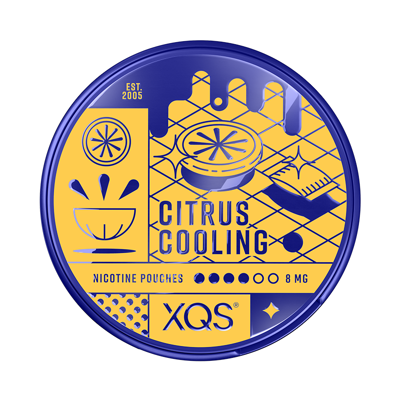 XQS Citrus Cooling nicotine pouches at Pouchhut NZ