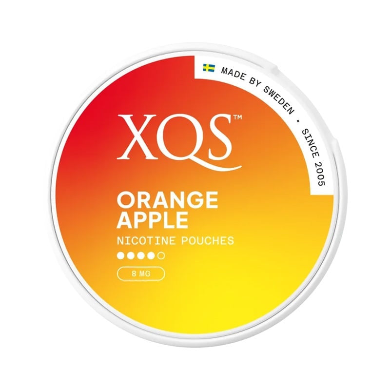 XQS Orange Apple nicotine pouches at Pouchhut NZ