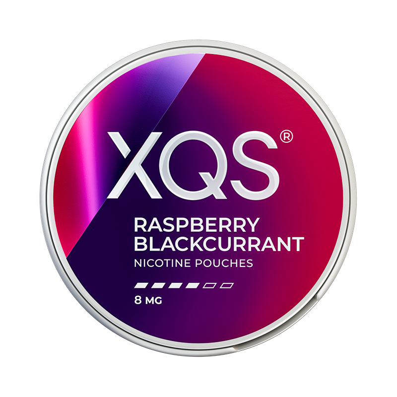 XQS Raspberry Black Currant nicotine pouches at Pouchhut NZ