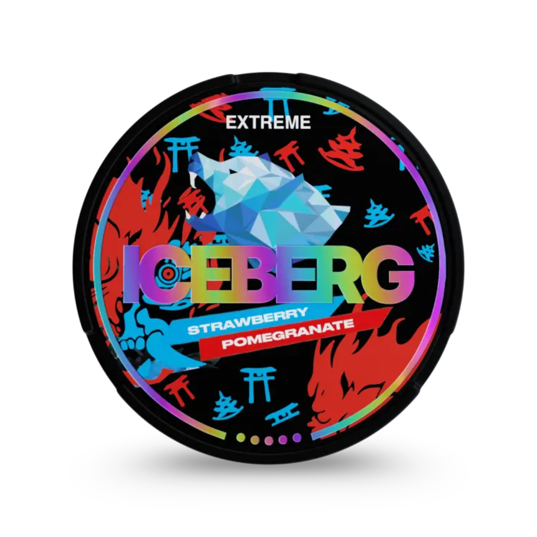 ICEBERG Extreme Strawberry Pomegranate nicotine pouches at Pouchhut NZ