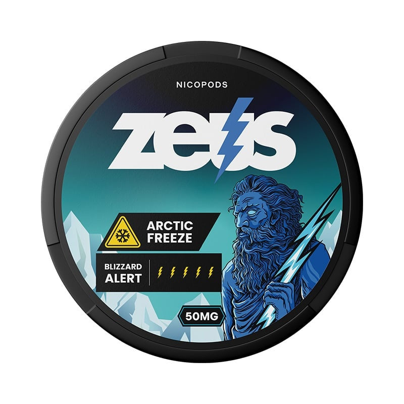 Zeus Arctic Freeze Extra Strong nicotine pouches at Pouchhut NZ